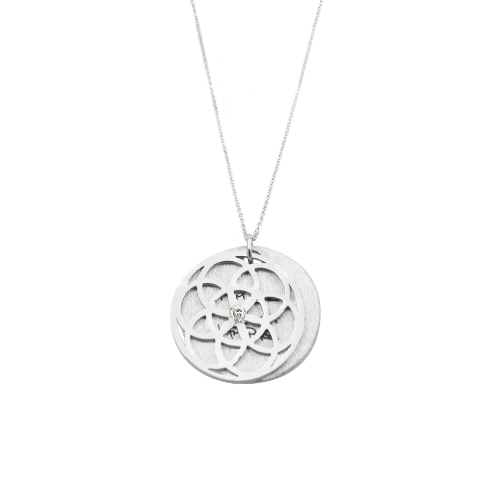SEED OF LIFE NECKLACE WITH DIAMOND